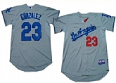 Los Angeles Dodgers #23 Adrian Gonzalez Gray Jerseys,baseball caps,new era cap wholesale,wholesale hats