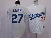 Los Angeles Dodgers #27 Authentic Matt Kemp Home Cool Base Jerseys,baseball caps,new era cap wholesale,wholesale hats