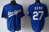 Los Angeles Dodgers #27 Matt Kemp Blue Jerseys,baseball caps,new era cap wholesale,wholesale hats