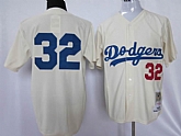 Los Angeles Dodgers #32 Sandy Koufax Cream Mitchell&ness Jerseys,baseball caps,new era cap wholesale,wholesale hats