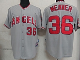 Los Angeles Dodgers #36 Weaver Grey Jerseys,baseball caps,new era cap wholesale,wholesale hats
