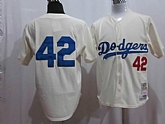 Los Angeles Dodgers #42 Robinson cream Road Jerseys,baseball caps,new era cap wholesale,wholesale hats