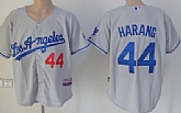 Los Angeles Dodgers #44 Aaron Harang Gray Jerseys,baseball caps,new era cap wholesale,wholesale hats