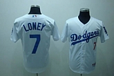 Los Angeles Dodgers #7 James Loney White Jerseys,baseball caps,new era cap wholesale,wholesale hats