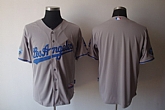 Los Angeles Dodgers Blank Gray 50TH Jerseys,baseball caps,new era cap wholesale,wholesale hats