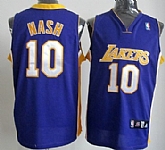 Los Angeles Lakers #10 Steve Nash Purple Authentic Jerseys,baseball caps,new era cap wholesale,wholesale hats