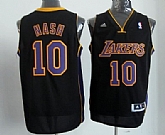 Los Angeles Lakers #10 Steve Nash Revolution 30 Swingman Black With Purple Jerseys,baseball caps,new era cap wholesale,wholesale hats