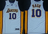 Los Angeles Lakers #10 Steve Nash Revolution 30 Swingman White Jerseys,baseball caps,new era cap wholesale,wholesale hats