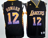 Los Angeles Lakers #12 Dwight Howard 2012 Vibe Black Fashion Jerseys,baseball caps,new era cap wholesale,wholesale hats