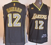 Los Angeles Lakers #12 Dwight Howard Black Electricity Fashion Jerseys,baseball caps,new era cap wholesale,wholesale hats