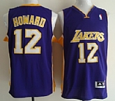 Los Angeles Lakers #12 Dwight Howard Purple Authentic Jerseys,baseball caps,new era cap wholesale,wholesale hats