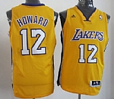 Los Angeles Lakers #12 Dwight Howard Revolution 30 Swingman Yellow Jerseys,baseball caps,new era cap wholesale,wholesale hats
