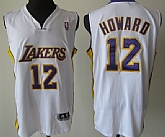Los Angeles Lakers #12 Dwight Howard White Authentic Jerseys,baseball caps,new era cap wholesale,wholesale hats