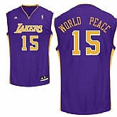 Los Angeles Lakers #15 World Peace Purple Swingman Jerseys,baseball caps,new era cap wholesale,wholesale hats