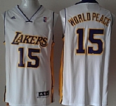 Los Angeles Lakers #15 World Peace Revolution 30 Swingman White Jerseys,baseball caps,new era cap wholesale,wholesale hats