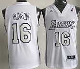 Los Angeles Lakers #16 Pau Gasol Revolution 30 Swingman White Big Color Jerseys,baseball caps,new era cap wholesale,wholesale hats