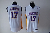 Los Angeles Lakers #17 Andrew Bynum white Jerseys,baseball caps,new era cap wholesale,wholesale hats