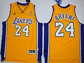 Los Angeles Lakers #24 Bryant Yellow Revolution 30 Authentic Jerseys,baseball caps,new era cap wholesale,wholesale hats