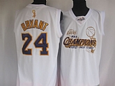 Los Angeles Lakers #24 Kobe Bryant white Champions Commemorativ Jerseys,baseball caps,new era cap wholesale,wholesale hats