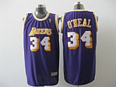 Los Angeles Lakers #34 O Neal Purple Jerseys,baseball caps,new era cap wholesale,wholesale hats