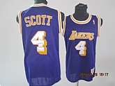 Los Angeles Lakers #4 Scott Purple Throwback Jerseys,baseball caps,new era cap wholesale,wholesale hats