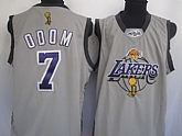 Los Angeles Lakers #7 Lamar Odom gray champions Jerseys,baseball caps,new era cap wholesale,wholesale hats
