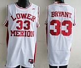 Lower Merion #33 Kobe Bryant White Throwback Jerseys,baseball caps,new era cap wholesale,wholesale hats