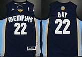 Memphis Grizzlies #22 Rudy Gay Revolution 30 Swingman Navy Blue Jerseys,baseball caps,new era cap wholesale,wholesale hats