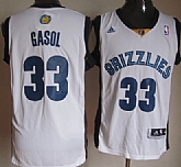 Memphis Grizzlies #33 Marc Gasol Revolution 30 Swingman White Jerseys,baseball caps,new era cap wholesale,wholesale hats