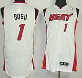 Miami Heat #1 Bosh White Revolution 30 Authentic Jerseys,baseball caps,new era cap wholesale,wholesale hats