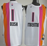 Miami Heat #1 Chris Bosh ABA Hardwood Classic Swingman White No Holes Jerseys,baseball caps,new era cap wholesale,wholesale hats