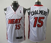 Miami Heat #15 Chalmers White Authentic Jerseys,baseball caps,new era cap wholesale,wholesale hats