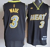 Miami Heat #3 Dwyane Wade Black Electricity Fashion Jerseys,baseball caps,new era cap wholesale,wholesale hats