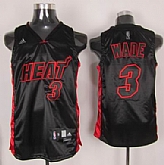 Miami Heat #3 Dwyane Wade Black Jerseys,baseball caps,new era cap wholesale,wholesale hats