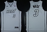 Miami Heat #3 Dwyane Wade Revolution 30 Swingman White With Silvery Jerseys,baseball caps,new era cap wholesale,wholesale hats