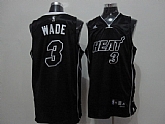 Miami Heat #3 Wade Black White Name Jerseys,baseball caps,new era cap wholesale,wholesale hats