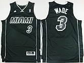 Miami Heat #3 Wade Revolution 30 Full Black Shadow Swingman Jerseys,baseball caps,new era cap wholesale,wholesale hats