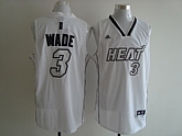 Miami Heat #3 Wade White white numbers Swingman Jerseys,baseball caps,new era cap wholesale,wholesale hats