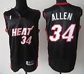 Miami Heat #34 Ray Allen Black Authentic Jerseys,baseball caps,new era cap wholesale,wholesale hats