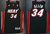 Miami Heat #34 Ray Allen Revolution 30 Black Swingman Jerseys,baseball caps,new era cap wholesale,wholesale hats