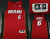 Miami Heat #6 James Revolution 30 Authentic Red Jerseys,baseball caps,new era cap wholesale,wholesale hats