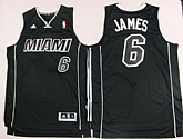 Miami Heat #6 James Revolution 30 Full Black Shadow Authentic Jerseys,baseball caps,new era cap wholesale,wholesale hats