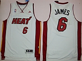 Miami Heat #6 James Revolution 30 White Swingman Jerseys,baseball caps,new era cap wholesale,wholesale hats