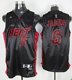 Miami Heat #6 James black(red number)Jerseys,baseball caps,new era cap wholesale,wholesale hats