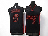 Miami Heat #6 James black Jerseys,baseball caps,new era cap wholesale,wholesale hats