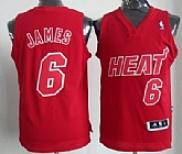 Miami Heat #6 LeBron James Revolution 30 Swingman Red Big Color Jerseys,baseball caps,new era cap wholesale,wholesale hats