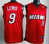 Miami Heat #9 Rashard Lewis Red Authentic Jerseys,baseball caps,new era cap wholesale,wholesale hats