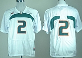 Miami Hurricanes #2 With No Name White College Jerseys,baseball caps,new era cap wholesale,wholesale hats