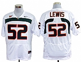 Miami Hurricanes #52 Lewis White NCAA Jerseys,baseball caps,new era cap wholesale,wholesale hats