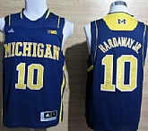 Michigan Wolverines #10 Tim Hardaway Jr. Blue Big 10 Patch Jerseys,baseball caps,new era cap wholesale,wholesale hats